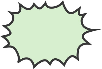 Comic Book Style Speech Bubble