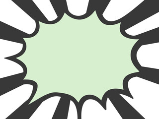 Comic Book Style Speech Bubble