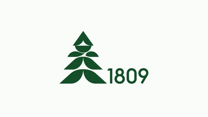 Green tree logo with the number 1809, representing a historical brand.