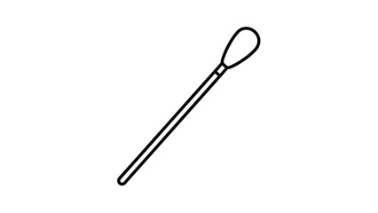 Obraz premium Cotton swab applicator stick tool.