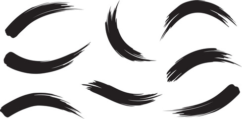 Obraz premium Dark Gray Brush Strokes Arranged in a Visually Appealing Abstract Pattern