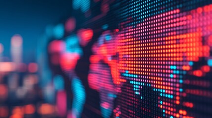 Global economic uncertainty landscape showing shifting growth patterns and market volatility signals. 