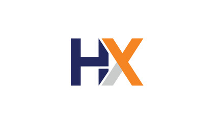 HX logo design with a modern and creative style for branding.