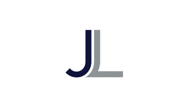 JL logo design with a modern and minimalist aesthetic, simple and clean.