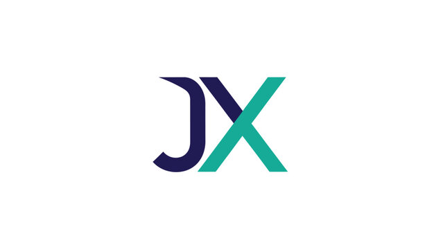 JX logo design with modern and professional style for branding.