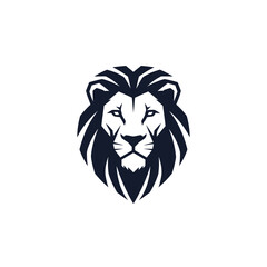 Obraz premium Majestic lion head illustration, bold design, perfect for branding and logos.