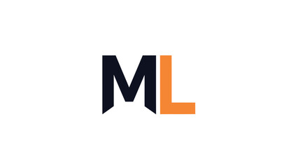 ML Logo Design - Modern and Minimalist Branding Concept for Business.