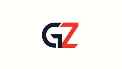Modern GZ logo design with a unique and stylish appearance for branding.