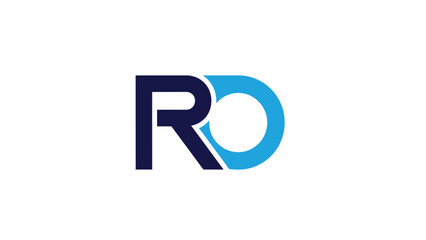 Modern logo design featuring the letters R and O in a creative style.