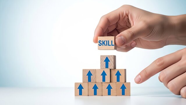 Building Skills Concept with Blocks