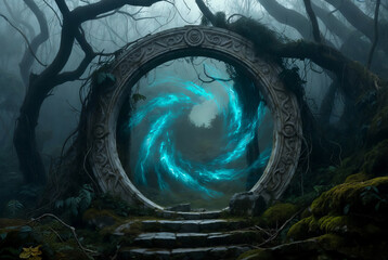 A close-up of a fabulous portal to the other world.