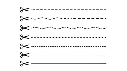Cut line design element with scissors icon © MDMAHAMUDUL HASAN