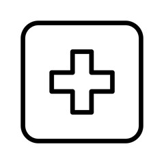 Fototapeta premium Universal Medical Cross icon set for healthcare, emergency services, clinics, and UI design