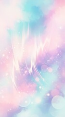 Soft Pastel Abstract Background with Gentle Swirls and Bokeh Effect