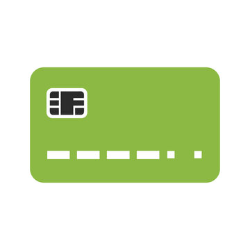 Green Credit Card Illustration