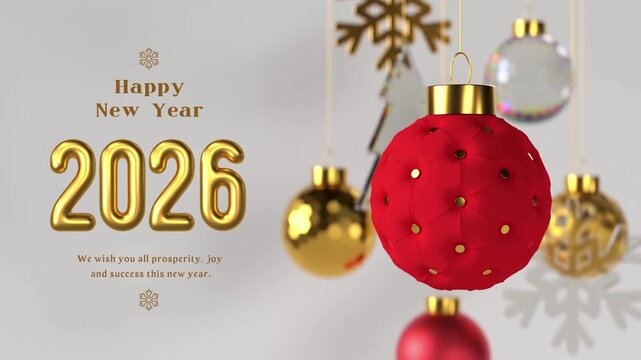 2026 happ new year wish , ai generative