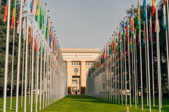 Geneva, Switzerland - 2 nov 2025 The United Nations headquarters in Geneva