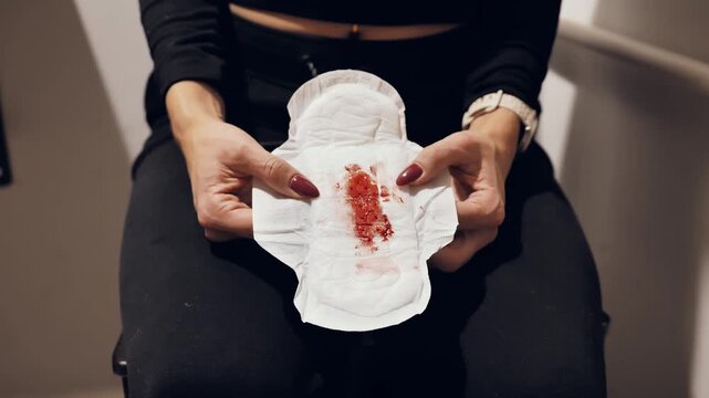 Demonstrative scene uses menstruation as metaphor for body autonomy rights