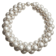 Obraz premium generative ai,Elegant multi-strand pearl necklace