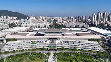 Xiamen International Exhibition and Convention Center Aerial Photo