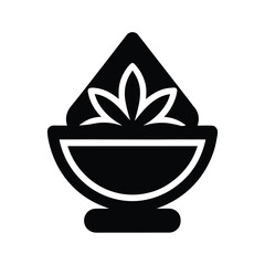 Ground Cumin Powder Icon Vector Illustration