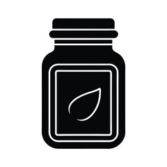Paprika Powder Jar Icon Vector Illustration