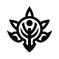 Adinkra Loyalty Symbol Icon Vector Illustration