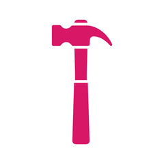 Pink Hammer Icon