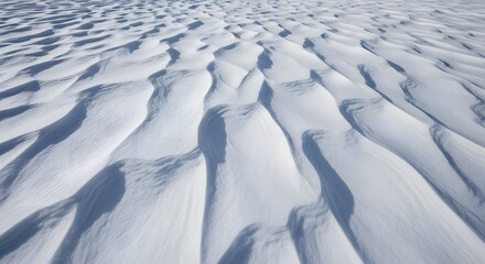 Obraz premium Aerial view of wavy sand dunes in a serene desert landscape