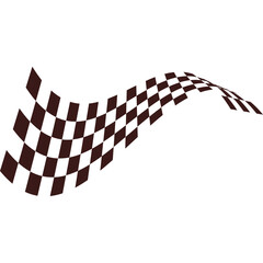 Fototapeta premium Flag Race Illustration