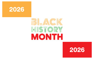 Vibrant Black History Month 2026 celebration graphic