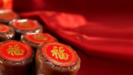 Nian Gao Traditional Chinese Sticky Rice Cake for Lunar New Year