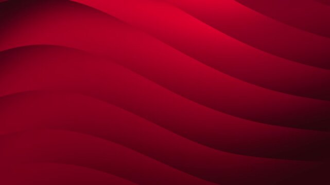 Abstract red wave pattern background with smooth curves
