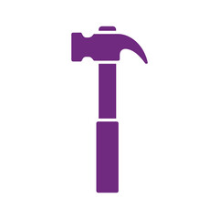 Purple Hammer Icon
