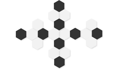 Modern Minimalist Hexagon Grid Background Elegant White and Gray Honeycomb Pattern Featuring Depth, Geometric Symmetry, and Clean Architectural Lines for Tech Layouts.