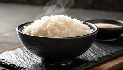 白米のイメージ、茶碗に盛られたご飯