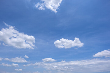 clear blue sky background,clouds with background, Blue sky background with tiny clouds. White fluffy clouds in the blue sky. 
Captivating stock photo featuring the mesmerizing beauty of the sky 