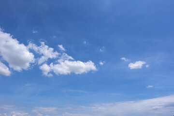 clear blue sky background,clouds with background, Blue sky background with tiny clouds. White fluffy clouds in the blue sky. 
Captivating stock photo featuring the mesmerizing beauty of the sky 