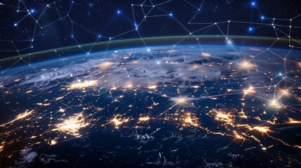 Global virtual connectivity in the metaverse  3d representation of digital communication networks