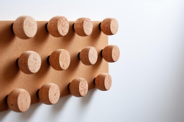 Modern cork board with minimalist design for organization
