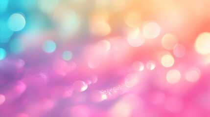 A vibrant and colorful abstract background with bokeh lights in shades of pink, blue, and yellow.
