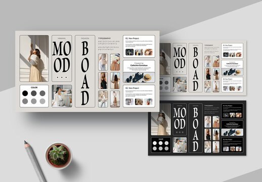 Creative Mood Board Template Layout