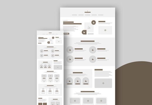 Landing Page Wireframe Template Layout