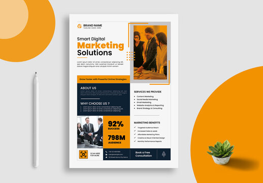 Digital Marketing Services Promotional Flyer Template