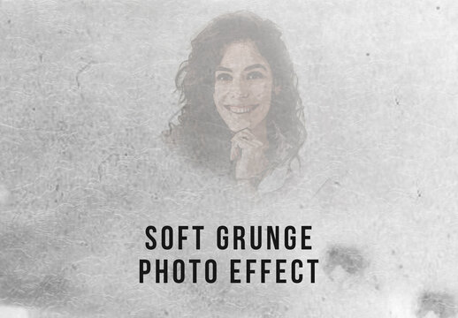 Soft Grunge Portrait Photo Effect Overlay