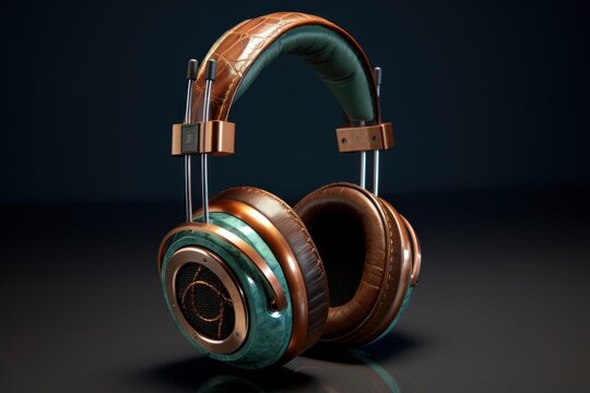 Headphones combining vintage design elements with modern audio technology