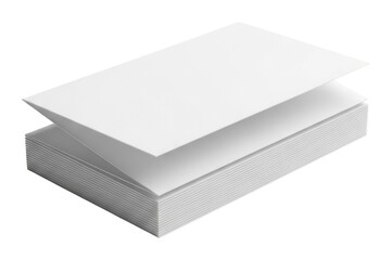 Fototapeta premium Cutting edge white cardstock sheets in supplies showcase isolated on transparent background