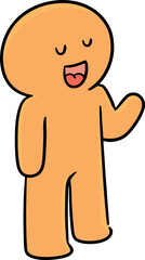 Illustration of man talking
