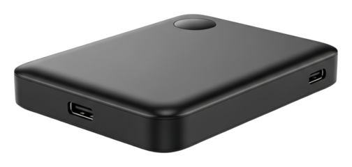 Portable power bank charging device home office tech product isolated on transparent background