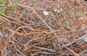 Steel bent reinforcement for concrete reinforcement for pouring concrete foundation of the building